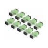 Startech - Netzwerkkoppler - SC / APC Einzelmodus (W) zu SC / APC Einzelmodus (W) - Glasfaser - Simplex - 9 / 125 Mikrometer - OS1 / OS2 - passiv, Flansch - grün (Packung mit 10)