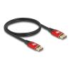 DisplayPort Kabel rot Metall, 16K 60 Hz, 2 m, Monitor, Video Display AV