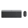 Logitech Slim Wireless Combo MK470 - Tastatur-und-Maus-Set - kabellos - 2.4 GHz - Tschechisch - Graphite