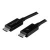 StarTech 1m (3.3ft) Thunderbolt 3 Cable, 20Gbps, 100W PD, 4K Video, Thunderbolt-Certified, Compatible w / TB4 / USB 3.2 / DisplayPort - Thunderbolt-Kabel - USB-C (M) zu USB-C (M) - Thunderbolt 3 / USB / DisplayPort - 1 m - Schwarz - für P / N: CDP2HDUACP,