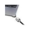 Compulocks Ledge Lock Adapter for MacBook Air 15" M2-M4 with Keyed Cable Lock Silver - Sicherheitskit - Schlüsselschloss - für Apple MacBook Air (15.3 Zoll, M2, Mitte 2023)