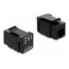 Delock - Modularer Einschub (Kopplung) - CAT 3 - RJ-14 - Schwarz