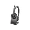 Poly Voyager 4320-M - Voyager 4300 UC series - Headset - On-Ear - Bluetooth - kabellos, kabelgebunden - USB-C - Schwarz - Zertifiziert für Microsoft Teams, Zoom Certified - Replaces Poly SKU 218479-02