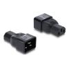 Delock - Netzteil - IEC 60320 C20 zu power IEC 60320 C13 - 250 V - 10 A - Schwarz