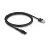 Delock - Stromkabel - USB (M) zu 2-polig (M) - 5 V - 1 A - 1 m - Schwarz