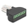 Delock RJ45 Stecker zu Terminalblock mit Schraubendreher Cat.5e