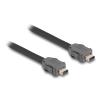 Delock - Netzwerkkabel - ix Industrial (M) zu ix Industrial (M) - 1 m - 6.5 mm - SSTP - CAT 7 - Schwarz
