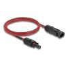 Delock DL4 Solar Kabel 6 mm² Stecker zu Buchse 1 m rot