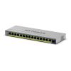 NETGEAR Easy Smart GS116EPP - Switch - L3 - Smart - 1 x 10 / 100 / 1000 + 15 x 10 / 100 / 1000 (PoE+) - Desktop, wandmontierbar - PoE+ (231 W)