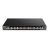 D-Link DGS 1520-52MP - Switch - L3 - Smart - 44 x 10 / 100 / 1000 (PoE+) + 4 x 2.5GBase-T (PoE+) + 2 x 10 Gigabit Ethernet + 2 x 10 Gigabit SFP+ - an Rack montierbar - PoE+ (370 W)