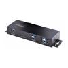 StarTech.com 7-Port Industrial USB Hub 10Gbps Hub, Metal, Mountable, TAA - Hub - industriell - 7 x USB 3.2 Gen 2 - Desktop, an DIN-Schiene montierbar, an Rack montierbar - TAA-konform