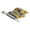 StarTech.com 8 Port PCI Express Karte - PCIe RS232 Erweiterungskarte - 16C1050 UART - Windows & Linux (PEX8S1050) - Serieller Adapter - PCIe - RS-232 x 8 - Gelb - TAA-konform