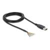 Delock - Serieller Adapter - USB - Seriell - Schwarz