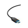 C2G 200ft (61m) C2G Performance Series High Speed HDMI Active Optical Cable (AOC) - 4K 60Hz Plenum Rated - High Speed - HDMI-Kabel - HDMI männlich zu HDMI, 24 pin USB-C - 61 m - Schwarz - Plenum, Active Optical Cable (AOC), Support von 4K 60 Hz