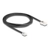 Delock Telefonkabel RJ45 Stecker zu RJ11 Stecker schwarz 2 m