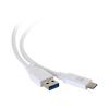 C2G 10ft USB C 3.0 to USB Cable - USB C to USB A - M / M - USB-Kabel - USB Typ A (M) zu USB-C (M) - USB 3.1 - 30 V - 3 A - 3.05 cm - weiß