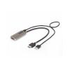 Startech 30cm HDMI auf DisplayPort Adapterkabel, 8K 60Hz, Aktiv - Adapterkabel - HDMI männlich zu DisplayPort weiblich - 30 cm - Space-grau - aktiv, 8K60Hz Unterstützung, unidirektional