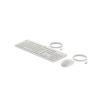HP 225 - Tastatur-und-Maus-Set - 100% - full size - USB - QWERTZ - Deutsch - Kaschmirweiß