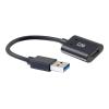 C2G USB C to USB Adapter - SuperSpeed USB Adapter - 5Gbps - F / M - USB-Adapter - USB-C (W) umkehrbar zu USB Typ A (M) - USB 3.0 - 15.2 cm - geformt - Schwarz
