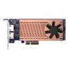 QNAP QM2-2P2G2T - Speicher-Controller - M.2 - M.2 NVMe Card / PCIe 3.0 (NVMe) - Low-Profile - PCIe 3.0 x4, 2.5 Gigabit Ethernet - für QNAP QVP-63, TS-453, 473, 673, 832, 873, TVS-672, 872, h1288, VioStor QVP-85