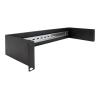 Delock 19 Zoll Hutschienenpanel 2 HE schwarz