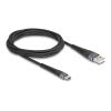 Delock - USB-Kabel - USB (M) zu USB-C (M) - USB 2.0 - 20 V - 3 A - 2 m - USB-C Power Delivery (60W) - Schwarz