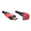 Delock High Speed HDMI with Ethernet - HDMI-Kabel mit Ethernet - HDMI männlich zu HDMI männlich - 1 m - gewinkelter Stecker