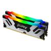 Kingston FURY Renegade RGB - DDR5 - Kit - 64 GB: 2 x 32 GB - DIMM 288-PIN - 6000 MHz / PC5-48000 - CL32 - 1.35 V - ungepuffert - on-die ECC - Schwarz, Silber