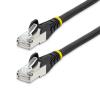 StarTech.com 2m CAT6a Ethernet Cable - Black - Low Smoke Zero Halogen (LSZH) - 10GbE 500MHz 100W PoE++ Snagless RJ-45 w / Strain Reliefs S / FTP Network Patch Cord - Patch-Kabel - RJ-45 (M) zu RJ-45 (M) - 2 m - S / FTP - CAT 6a - IEEE 802.3bt - ohne Haken
