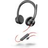 Poly Blackwire 8225-M - Blackwire 8200 series - Headset - On-Ear - kabelgebunden - aktive Rauschunterdrückung - USB-C - Schwarz - Zertifiziert für Microsoft Teams