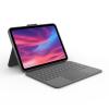 Logitech Combo Touch - Tastatur und Foliohülle - mit Trackpad - hintergrundbeleuchtet - Apple Smart connector - QWERTY - Italienisch - Oxford Gray - für Apple 10.9-inch iPad (10. Generation)
