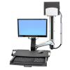 StyleView Combo Arm / WORKSURFACE, PRE-CONFIGURATION, MEDIUM CPU HOLDER, POLISHED