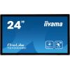 iiyama ProLite T2455MSC-B1 - LED-Monitor - 60.5 cm (24") (23.8" sichtbar) - Touchscreen - 1920 x 1080 Full HD (1080p) - IPS - 400 cd / m² - 1000:1 - 5 ms - HDMI, DisplayPort, USB - Lautsprecher - mattschwarz