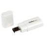 StarTech.com USB Audio Adapter - USB auf Soundkarte in weiß - Soundcard mit USB (Stecker) und 2x 3,5mm Klinke extern - Soundkarte - Stereo - USB 2.0 - für P / N: MU15MMS, MU6MMS