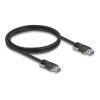 Delock - USB-Kabel - USB Typ A (M) zu USB Typ A (M) - 1 m - Daumenschrauben, up to 5 Gbps data transfer rate - Schwarz