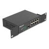 Delock - Switch - 10" - 8 x 10 / 100 / 1000 + 1 x Gigabit SFP (Uplink) - an Rack montierbar, wandmontierbar