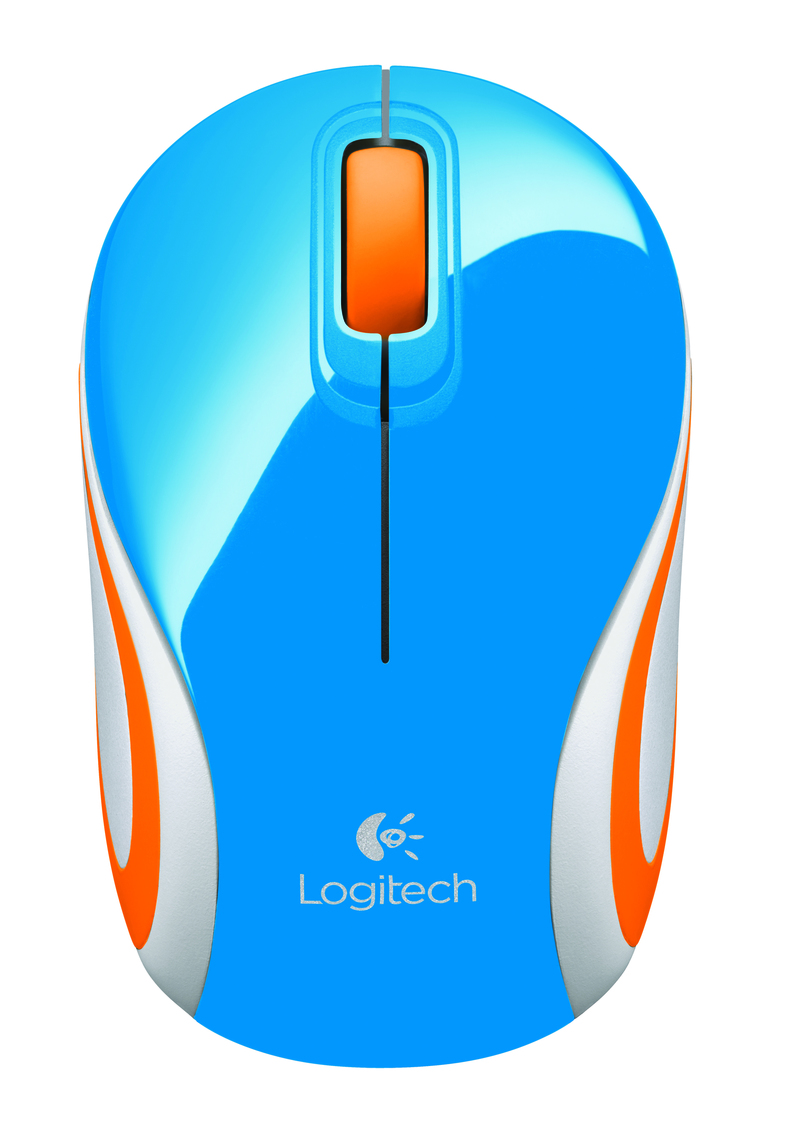 Logitech M187 - Maus - optisch - kabellos - 2.4 GHz - kabelloser Empfänger (USB) - Blau