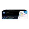 HP 304A CYM Tri-Pack LaserJet Toner Cart
