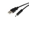 StarTech.com 90cm USB A auf 5V 3,4mm Hohlstecker Stromkabel - USB- / Stromkabel - USB (nur Strom) (M) zu DC-Stecker 3,4 mm (M) - 91 cm - geformt - Schwarz