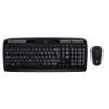 Logitech Wireless Combo MK330 - Tastatur-und-Maus-Set - kabellos - 2.4 GHz - US International - Schwarz