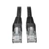 Eaton Tripp Lite Series Cat6 Gigabit Snagless Molded (UTP) Ethernet Cable (RJ45 M / M), PoE, Black, 15 ft. (4.57 m) - Patch-Kabel - RJ-45 (M) zu RJ-45 (M) - 4.57 m - UTP - CAT 6 - geformt, ohne Haken, verseilt - Schwarz