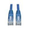 Eaton Tripp Lite Series Cat6 Gigabit Snagless Molded (UTP) Ethernet Cable (RJ45 M / M), PoE, Blue, 12 ft. (3.66 m) - Patch-Kabel - RJ-45 (M) zu RJ-45 (M) - 3.7 m - UTP - CAT 6 - geformt, ohne Haken, verseilt - Blau