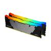 Kingston FURY Renegade RGB - DDR4 - Kit - 16 GB: 2 x 8 GB - DIMM 288-PIN - 4600 MHz / PC4-36800 - CL19 - 1.5 V - ungepuffert - non-ECC - Schwarz