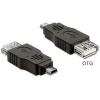 Delock Adapter USB mini Stecker > USB 2.0-A Buchse OTG