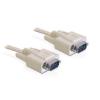 Delock - Kabel seriell - DB-9 (M) zu DB-9 (M) - 2 m - beige - China