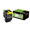 802Y Rückgabe-Toner Gelb 1000 Seiten kompatibel zu den Modellen / CX310dn / CX310n / CX410de / CX410dte / CX410e / CX510de / CX510dhe / CX510dthe