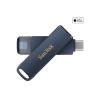 SanDisk Phone Drive - USB-Flash-Laufwerk - 256 GB - USB-C / Lightning - Metallic Sky