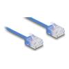 Delock RJ45 Netzwerkkabel Cat.6 UTP Ultra Slim 5 m blau mit kurzen Steckern