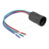 Delock - Easy 45 - Druckschalter - 1 Kippschalter - 3 A - Wechselstrom 250 V - Schwarz