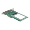 Delock - Speicher-Controller - 2.5" (6.4 cm) - 1 Sender / Kanal - NVMe - PCIe 4.0 x4